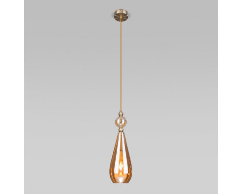 Купить Подвесной светильник Eurosvet 50202/1 янтарный| VIVID-LIGHT.RU