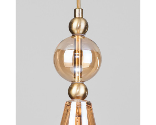 Купить Подвесной светильник Eurosvet 50202/1 янтарный| VIVID-LIGHT.RU