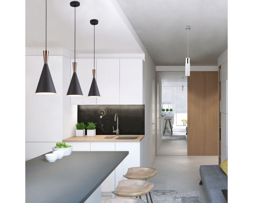 Купить Подвесной светильник Eurosvet 50135/1 LED хром/белый| VIVID-LIGHT.RU