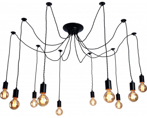 Оформить заказ Подвесной светильник ARTE Lamp A9184SP-10BK| VIVID-LIGHT.RU