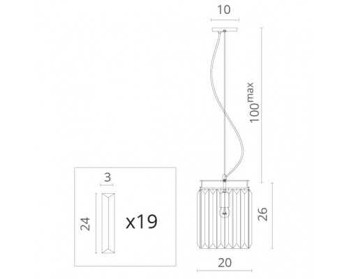 Купить Подвесной светильник Divinare 3001/01 SP-1| VIVID-LIGHT.RU