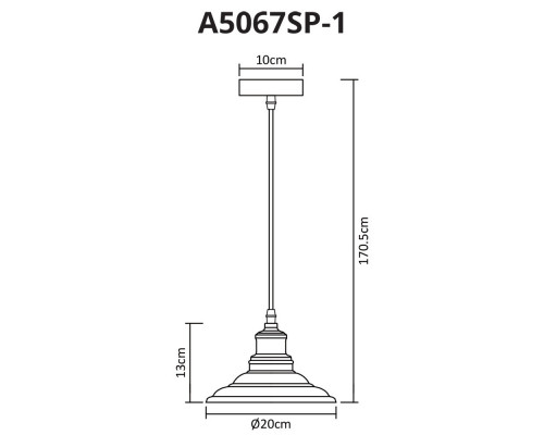 Купить Подвесной светильник ARTE Lamp A5067SP-1GY| VIVID-LIGHT.RU