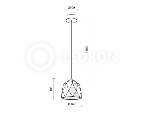 Заказать Подвесной светильник LeDron 2518C| VIVID-LIGHT.RU