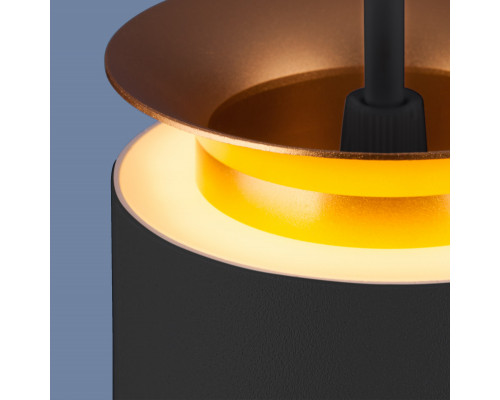 Сделать заказ Подвесной светильник Elektrostandard DLS021 9+4W 4200К черный матовый/золото| VIVID-LIGHT.RU