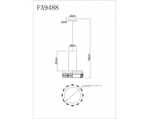 Купить Подвесной светильник Ambrella Light FA9488| VIVID-LIGHT.RU