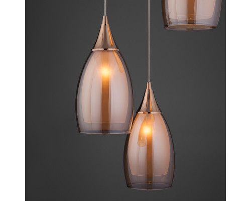 Сделать заказ Подвесной светильник Eurosvet 50085/3 золото| VIVID-LIGHT.RU