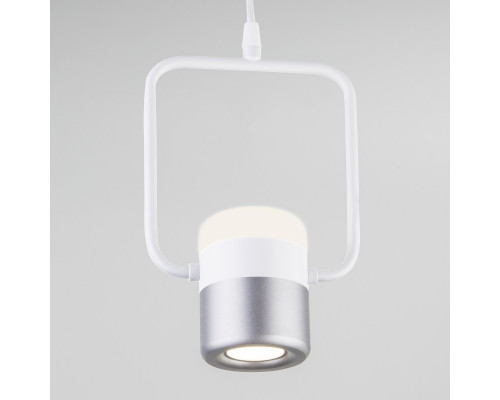 Сделать заказ Подвесной светильник Eurosvet 50165/1 LED белый/серебро| VIVID-LIGHT.RU