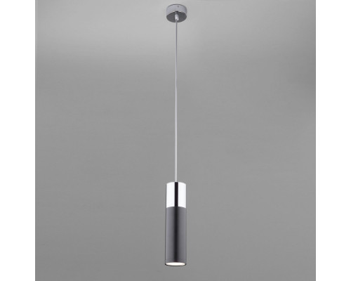 Оформить заказ Подвесной светильник Eurosvet 50135/1 LED хром/черный| VIVID-LIGHT.RU