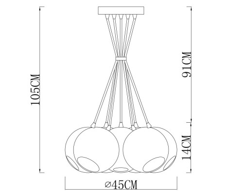 Сделать заказ Подвесной светильник ARTE Lamp A8072SP-7CC| VIVID-LIGHT.RU