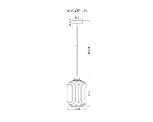 Оформить заказ Подвесной светильник ARTE Lamp A1902SP-1BK| VIVID-LIGHT.RU