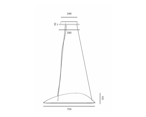 Купить Подвесной светильник Artemide 1401010A| VIVID-LIGHT.RU