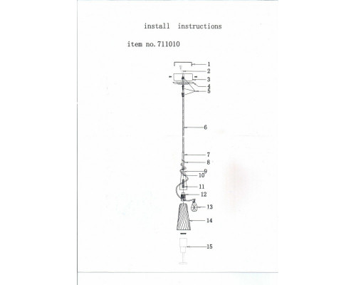 Купить Подвесной светильник Lightstar 711010| VIVID-LIGHT.RU