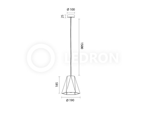 Заказать Подвесной светильник LeDron 2517B| VIVID-LIGHT.RU