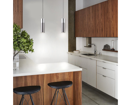 Оформить заказ Подвесной светильник Eurosvet 50135/1 LED хром/черный жемчуг| VIVID-LIGHT.RU