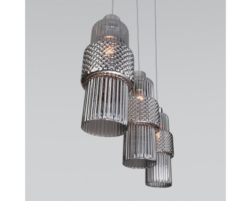 Купить Подвесной светильник Eurosvet 50209/3 хром| VIVID-LIGHT.RU