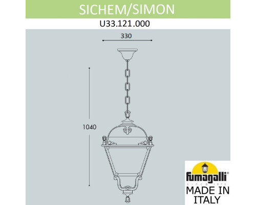 Заказать Уличный светильник Fumagalli U33.121.000.AXH27| VIVID-LIGHT.RU