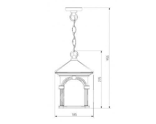 Сделать заказ Уличный светильник Elektrostandard Corvus H черное золото (GL 1021H)| VIVID-LIGHT.RU