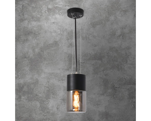 Купить Уличный светильник Elektrostandard Roil (35125/H) чёрный/дымчатый плафон| VIVID-LIGHT.RU