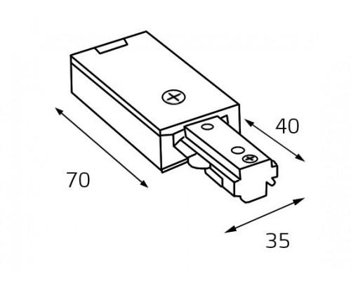 Сделать заказ Подвод питания MEGALIGHT WSO 71 black| VIVID-LIGHT.RU