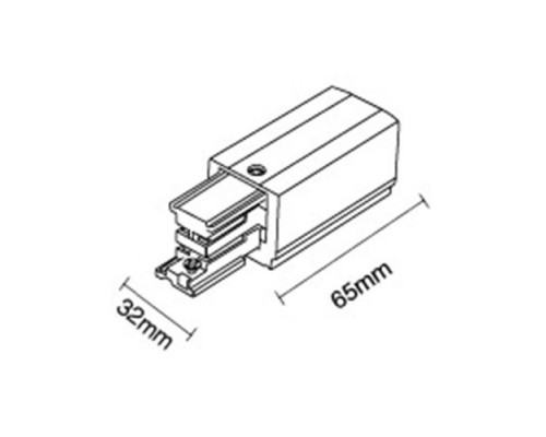 Купить Подвод питания MEGALIGHT WSO 24BR BLACK| VIVID-LIGHT.RU