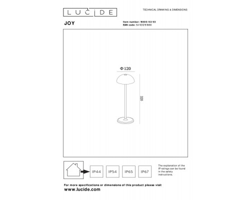 Сделать заказ Детская настольная лампа LUCIDE 15500/02/53| VIVID-LIGHT.RU