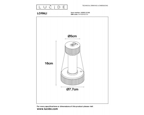 Сделать заказ Детская настольная лампа LUCIDE 45500/01/66| VIVID-LIGHT.RU