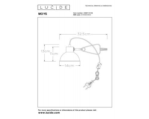 Купить Детская настольная лампа LUCIDE 45987/01/30| VIVID-LIGHT.RU