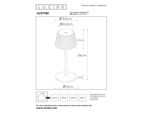 Сделать заказ Детская настольная лампа LUCIDE 27889/02/33| VIVID-LIGHT.RU