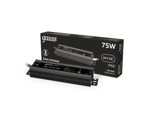 Купить Блок питания Gauss 202022075| VIVID-LIGHT.RU