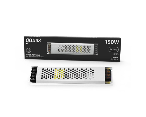 Купить Блок питания Gauss 202102150| VIVID-LIGHT.RU