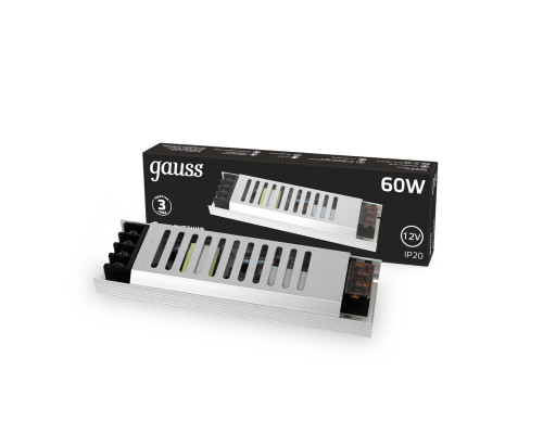 Заказать Блок питания Gauss 202001060| VIVID-LIGHT.RU