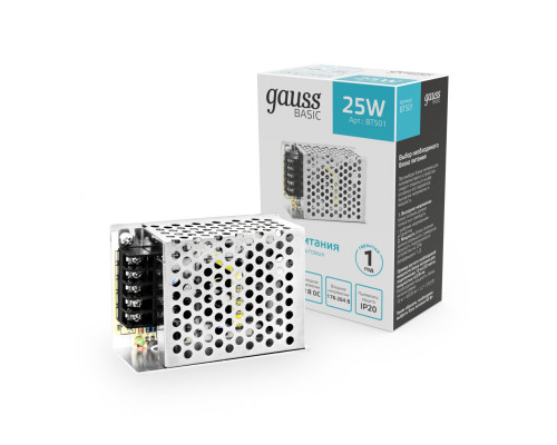 Заказать Блок питания Gauss BT501| VIVID-LIGHT.RU