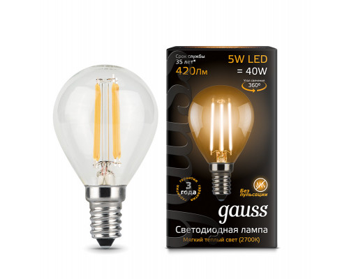 Оформить заказ Светодиодная лампа Gauss 105801105| VIVID-LIGHT.RU