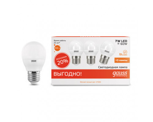 Заказать Светодиодная лампа Gauss 53217T| VIVID-LIGHT.RU