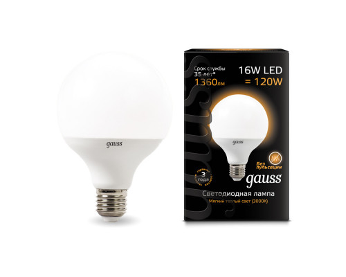 Оформить заказ Светодиодная лампа Gauss 105102116| VIVID-LIGHT.RU