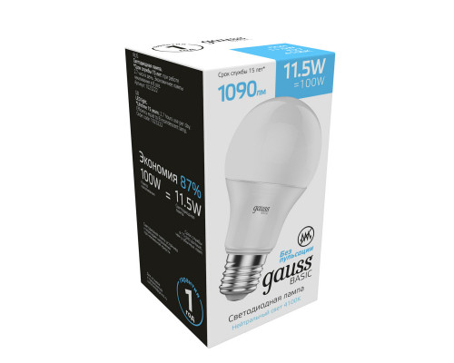 Купить Светодиодная лампа Gauss 1023222| VIVID-LIGHT.RU