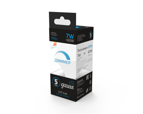 Сделать заказ Светодиодная лампа Gauss 105101307-D| VIVID-LIGHT.RU