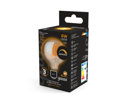 Сделать заказ Светодиодная лампа Gauss 105802006-D| VIVID-LIGHT.RU