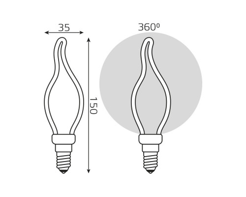 Заказать Светодиодная лампа Gauss 1000801104| VIVID-LIGHT.RU