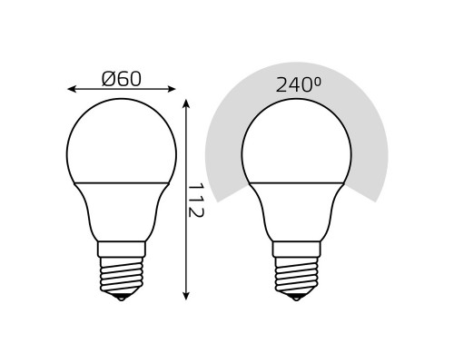 Сделать заказ Светодиодная лампа Gauss 102502210-M| VIVID-LIGHT.RU