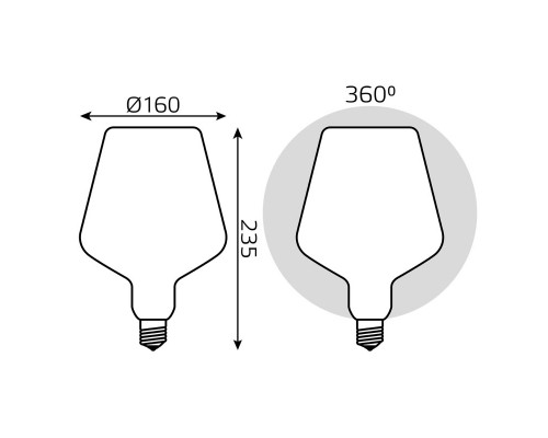 Оформить заказ Светодиодная лампа Gauss 1016802209| VIVID-LIGHT.RU