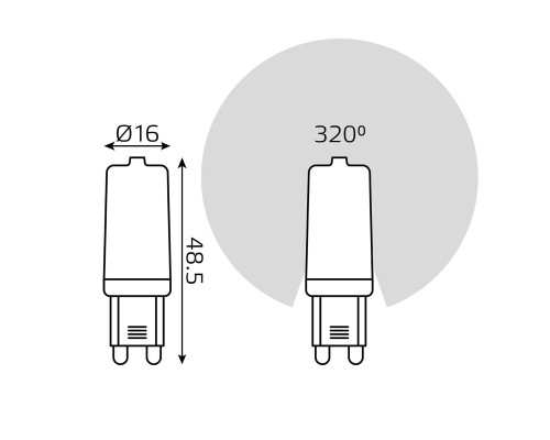 Сделать заказ Светодиодная лампа Gauss 14913| VIVID-LIGHT.RU