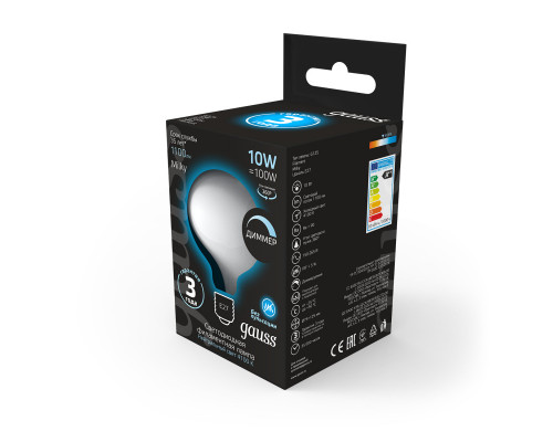 Оформить заказ Светодиодная лампа Gauss 187202210-D| VIVID-LIGHT.RU