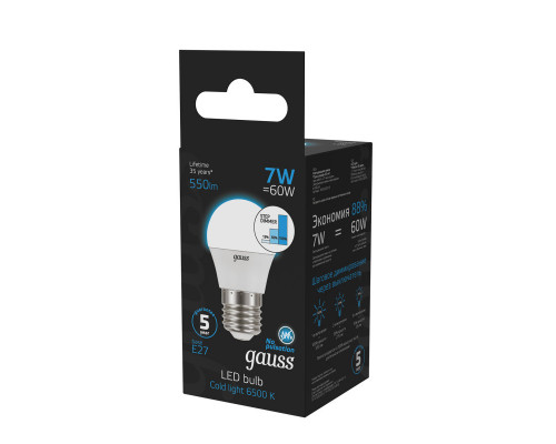 Сделать заказ Светодиодная лампа Gauss 105102307-S| VIVID-LIGHT.RU