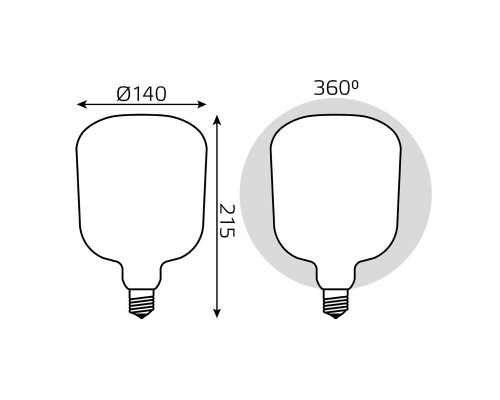 Купить Светодиодная лампа Gauss 1015802209| VIVID-LIGHT.RU