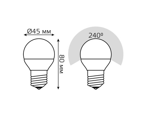 Сделать заказ Светодиодная лампа Gauss 105102207-D| VIVID-LIGHT.RU