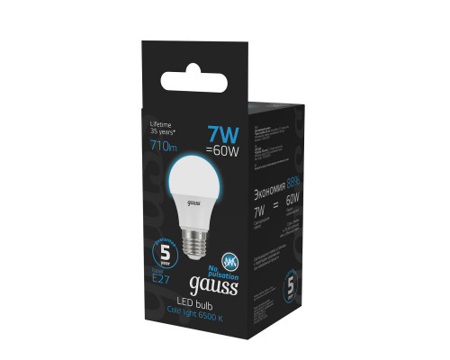 Купить Светодиодная лампа Gauss 102502307| VIVID-LIGHT.RU