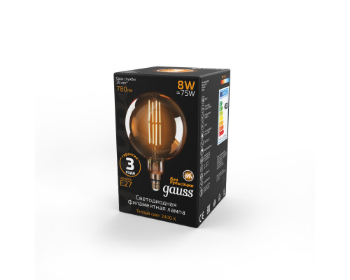 Заказать Светодиодная лампа Gauss 153802008| VIVID-LIGHT.RU