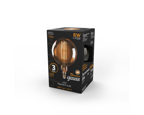 Заказать Светодиодная лампа Gauss 153802008| VIVID-LIGHT.RU