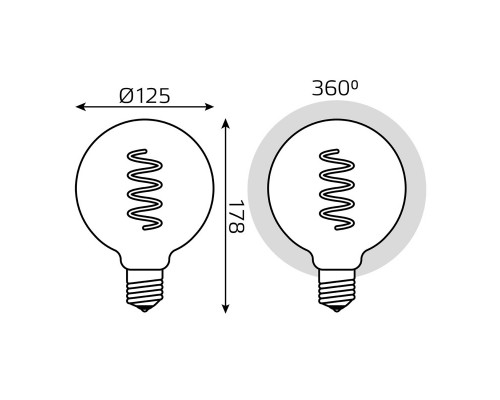 Купить Светодиодная лампа Gauss 1012802105| VIVID-LIGHT.RU